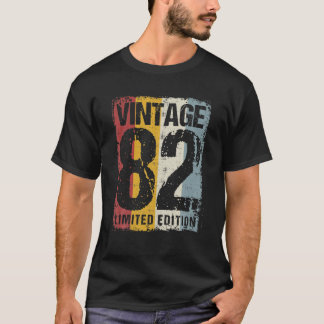 Camiseta Vintage de 40 anos 1982 Decoração de aniversário d