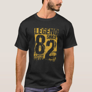 Camiseta Vintage de 40 anos 1982 Decoração de aniversário d
