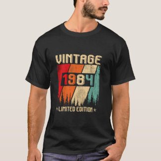Camiseta Vintage de 40 anos 1984 Limited Edition 40th Birt