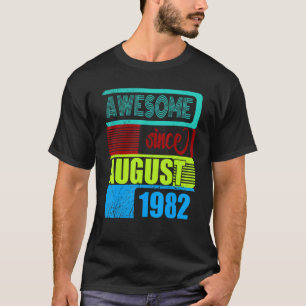 Camiseta Vintage de 40 anos Nascer de agosto Si Fantástico