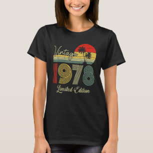 Camiseta Vintage de 45 anos 1978 45º aniversário 1