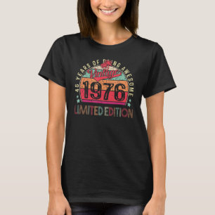 Camiseta Vintage de 46 anos 1976 46º aniversário