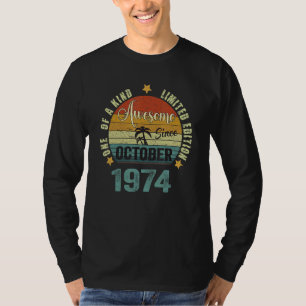 Camiseta Vintage de 48 anos é incrível desde outubro de 197