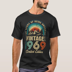 Camiseta Vintage de 54 anos 1969 Limited Edition 54th Bir