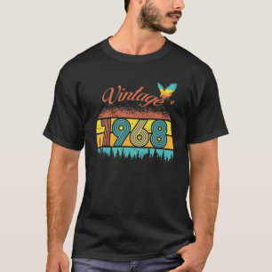 Camiseta Vintage De 54 Anos, Retro 1968 54A Aniversário Da