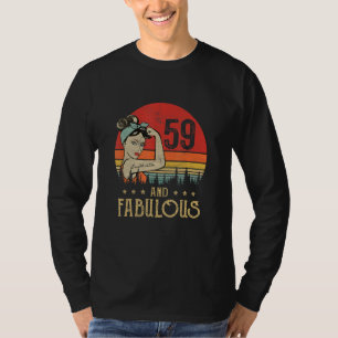 Camiseta Vintage De 59 Anos E Fabuloso 59 Bi