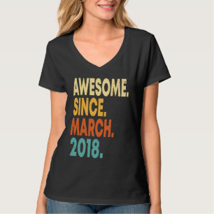 Camiseta Vintage de 5 anos março de 2018 5 Birthday Boy