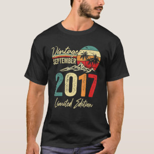 Camiseta Vintage de 5 anos, setembro de 2017 5, Aniversário