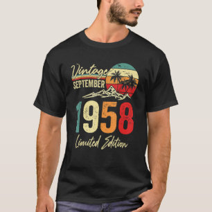 Camiseta Vintage de 64 anos de idade de setembro de 1958 6