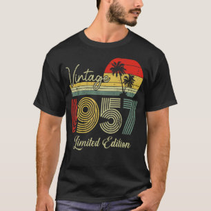 Camiseta Vintage de 66 anos 1957 66º aniversário 1