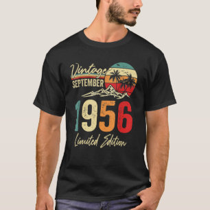 Camiseta Vintage de 66 anos setembro de 1956 66