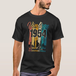 Camiseta Vintage de 69 anos 1954 69ª Festa de aniversário