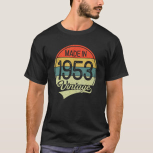 Camiseta Vintage De 70 Anos De 1953 Feita Em 1953 À 70