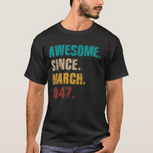 Camiseta Vintage de 78 anos é incrível desde março de 1947
