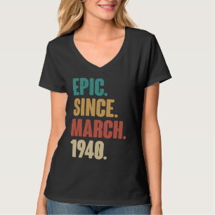Camiseta Vintage de 83 anos 1940 Aniversário 83ª Decoração