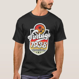 Camiseta Vintage De 84 Anos 1938 Limited Edition 84