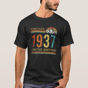 Camiseta Vintage De 85 Anos 1937 85º Aniversário
