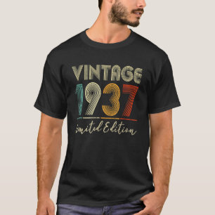 Camiseta Vintage de 86 anos 1937 86º dia