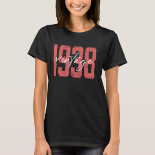 Camiseta Vintage de 86 anos 1938 86º Aniversário Decoração