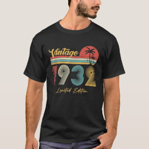Camiseta Vintage de 94 anos 1932 Limited Edition 94