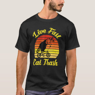 Camiseta Vintage de acampamento de lavagem rápida de lixo a