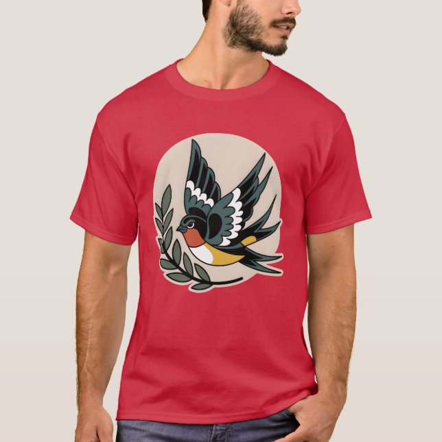 Camiseta Vintage de Angry Bird (Frente)