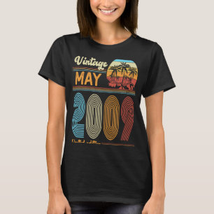 Camiseta Vintage de aniversário de 14 anos maio de 2009 Men
