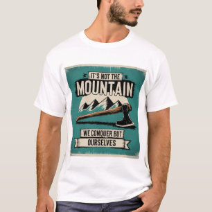 Camiseta Vintage de Ax Adventure de Cotação de Montanha Mot