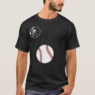 Camiseta Vintage de Beisebol com Vermelho Grande 