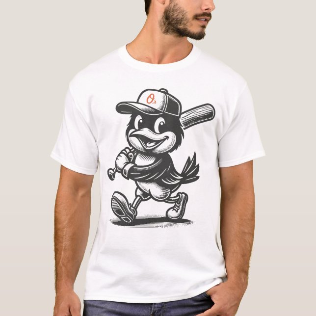 Camiseta Vintage de Beisebol de Baltimore (Frente)
