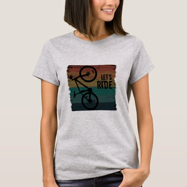 Camiseta Vintage de bicicleta de montanha (Frente)