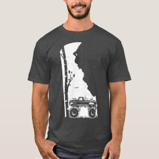 Camiseta Vintage de caminhão monstro - Carro florestal de D