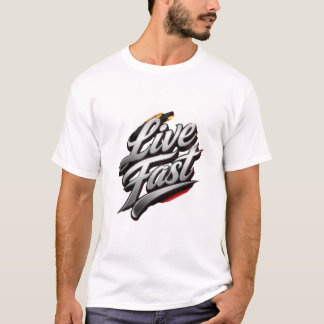 Camiseta Vintage de Corrida Live Fast | Retro Moto