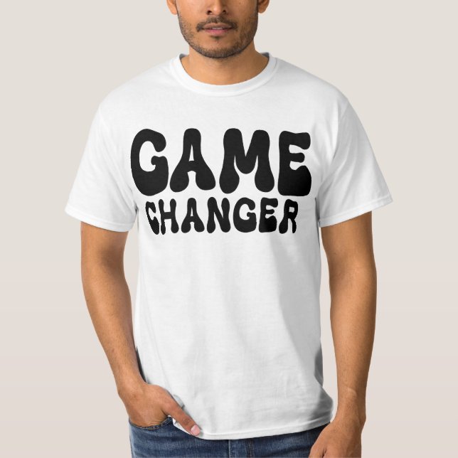 Camiseta Vintage de digitação engraçada do Game changer (Frente)