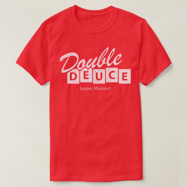 Camiseta Vintage de Dupla Deuce (Frente do Design)