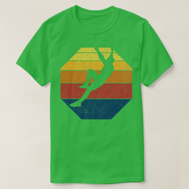 Camiseta Vintage de Escalada de Rock (Frente do Design)