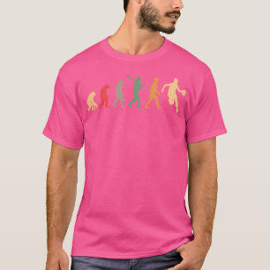 Camiseta Vintage de Evolução do Basquete