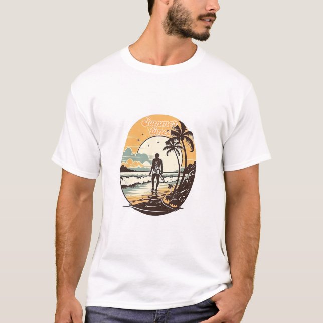 Camiseta Vintage de férias de verão (Frente)