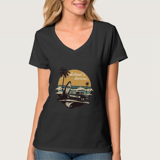 Camiseta Vintage de férias de verão (Frente)