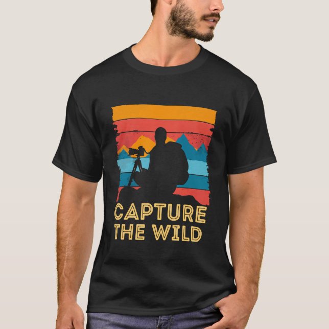 Camiseta Vintage de fotografia de longa data (Frente)