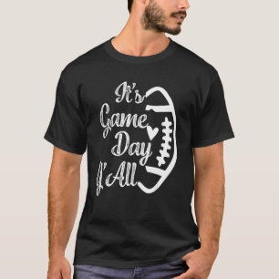 Camiseta Vintage de futebol é o dia do jogo Y'all Football 