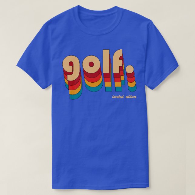 Camiseta Vintage de golfe (Frente do Design)
