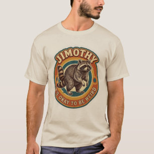 Camiseta Vintage de Guaxinim 'Jimothy - Está Tudo