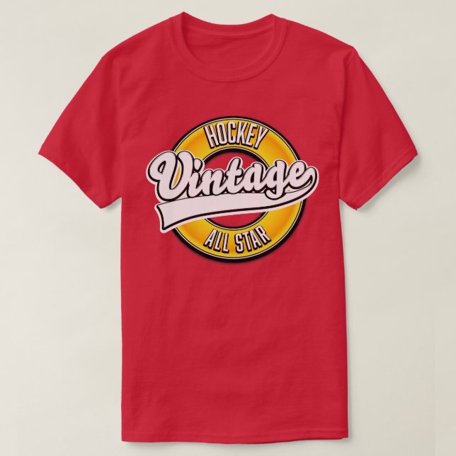 Camiseta Vintage de Hockey - All Star (Frente do Design)
