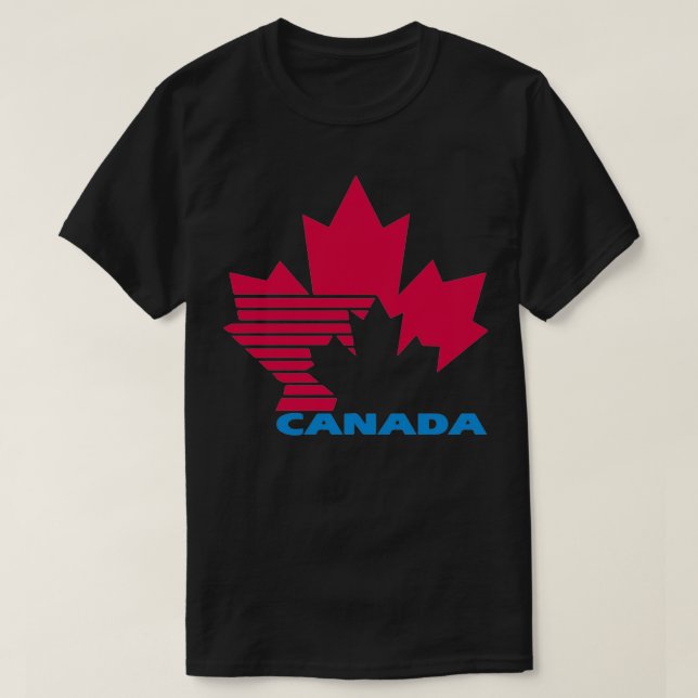 Camiseta Vintage de hóquei no Canadá (Frente do Design)