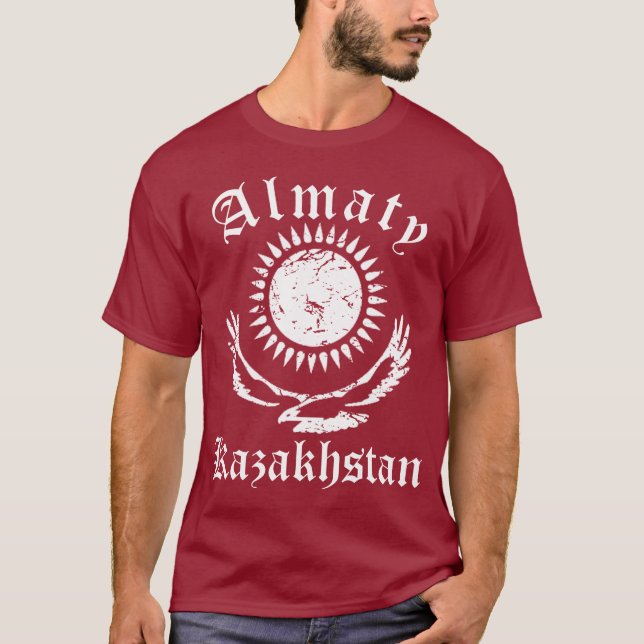 Camiseta Vintage de Kazakhstan Almaty (Frente)