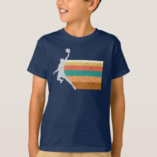 Camiseta Vintage de linha de cores variadas do jogador de b