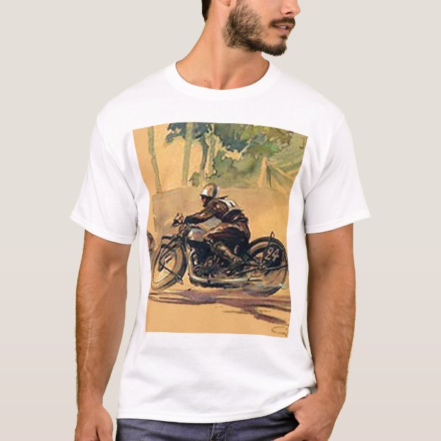 Camiseta vintage de moto (Frente)