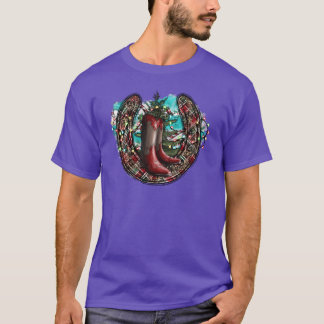 Camiseta Vintage de Natal Ocidental