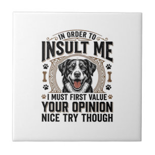 Camiseta Vintage de Opinião de Cachorro Engraçado 